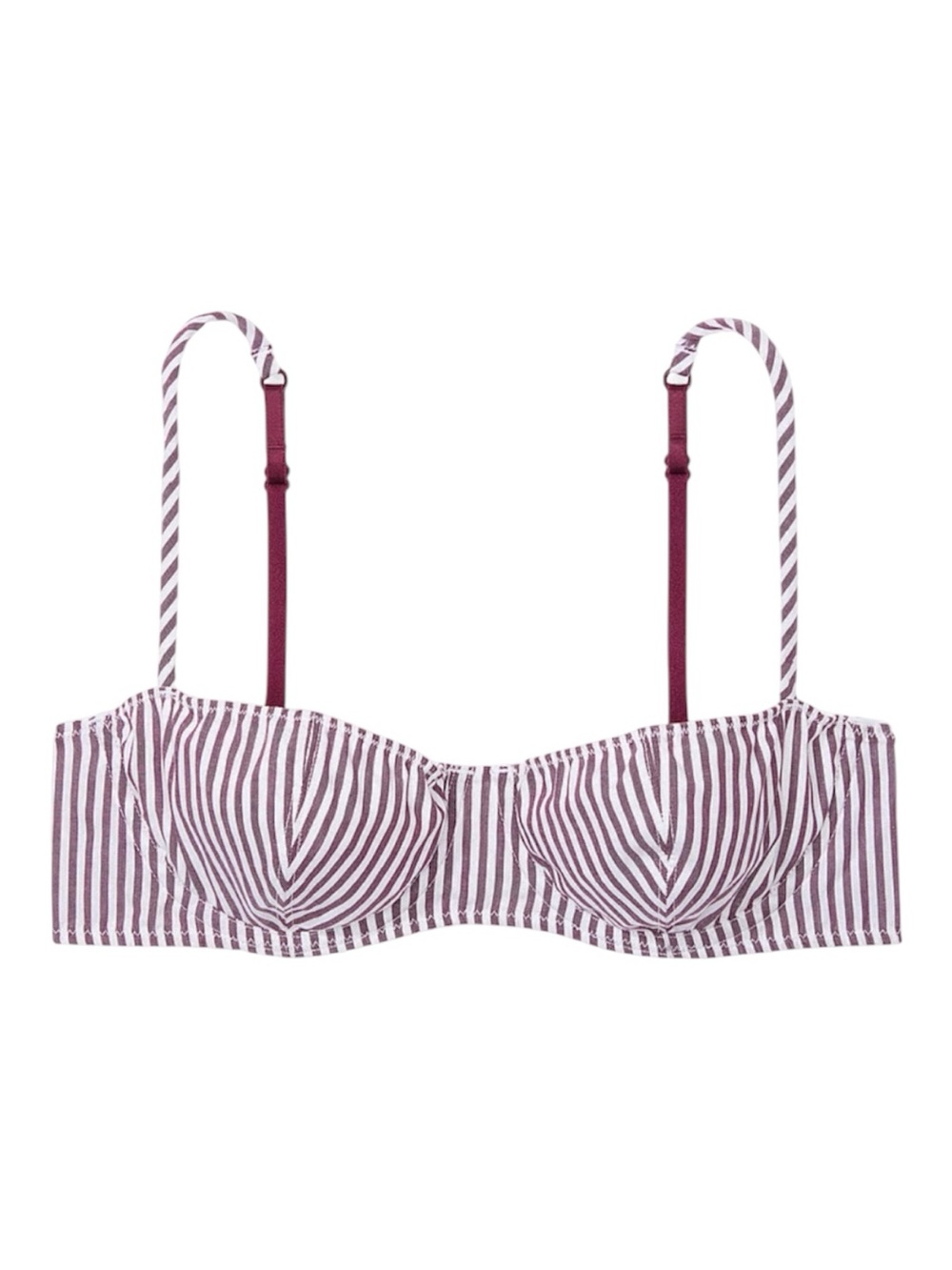 VICTORIA’S SECRET PINK Wild Rose Stripe Print Balconette Bra